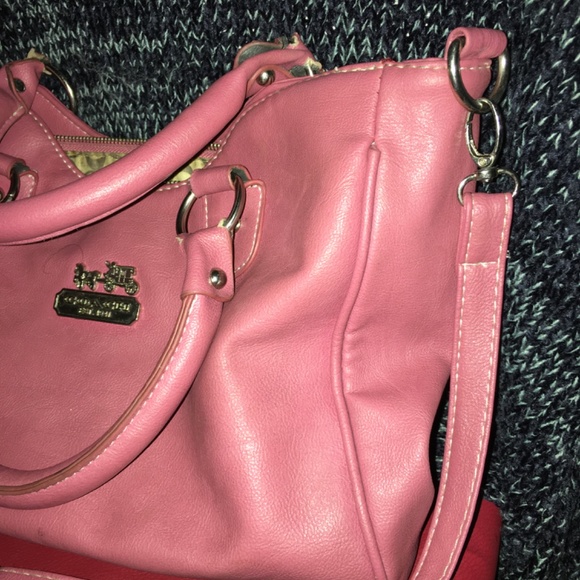 Coach pink handbag - Picture 2 of 6